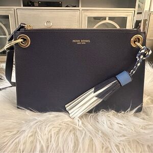Henri Bendel Navy Crossbody Bag with Tassel
